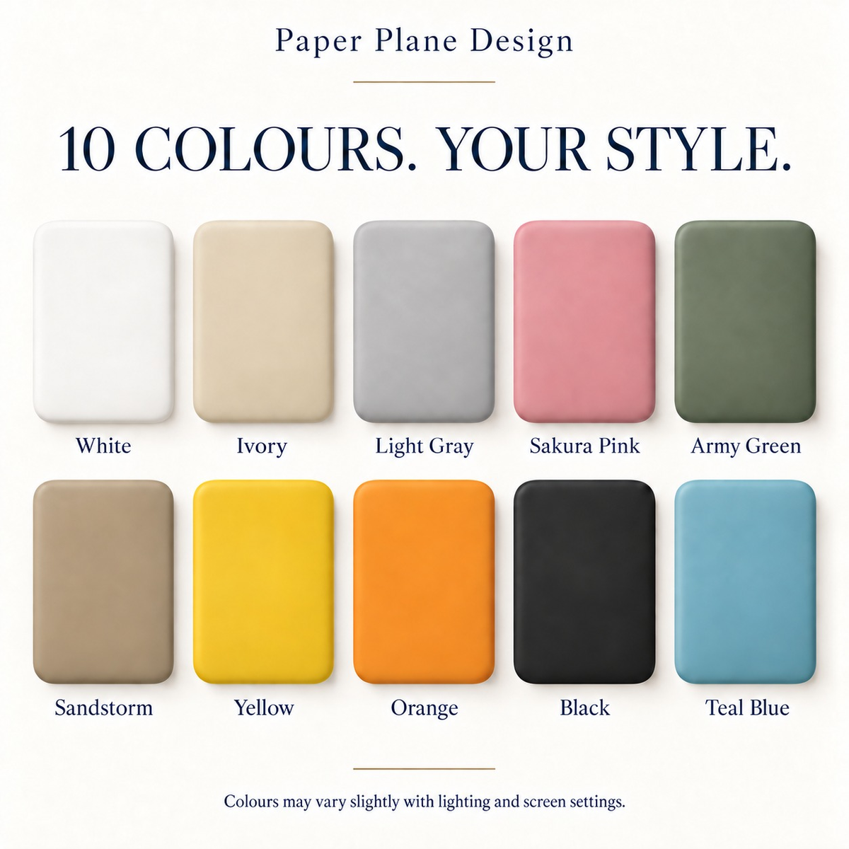 CONQR desk letters all ten colour options