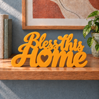 Bless This Home desk letters – Orange on the ledge