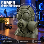 Wasteland Ranger headphone stand in a gaming setup