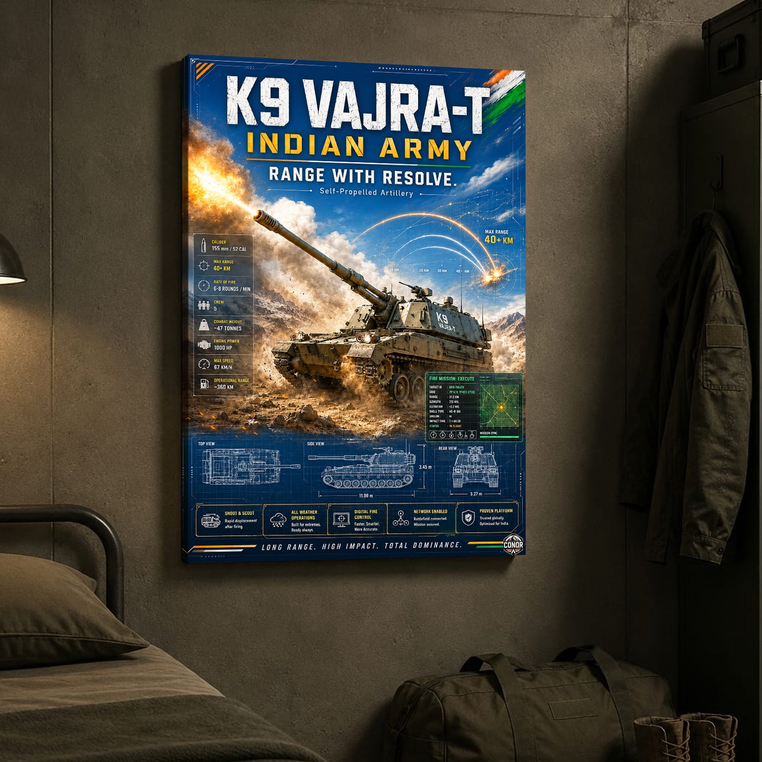 K9 Vajra-T in Action – Fire Mission: Execute