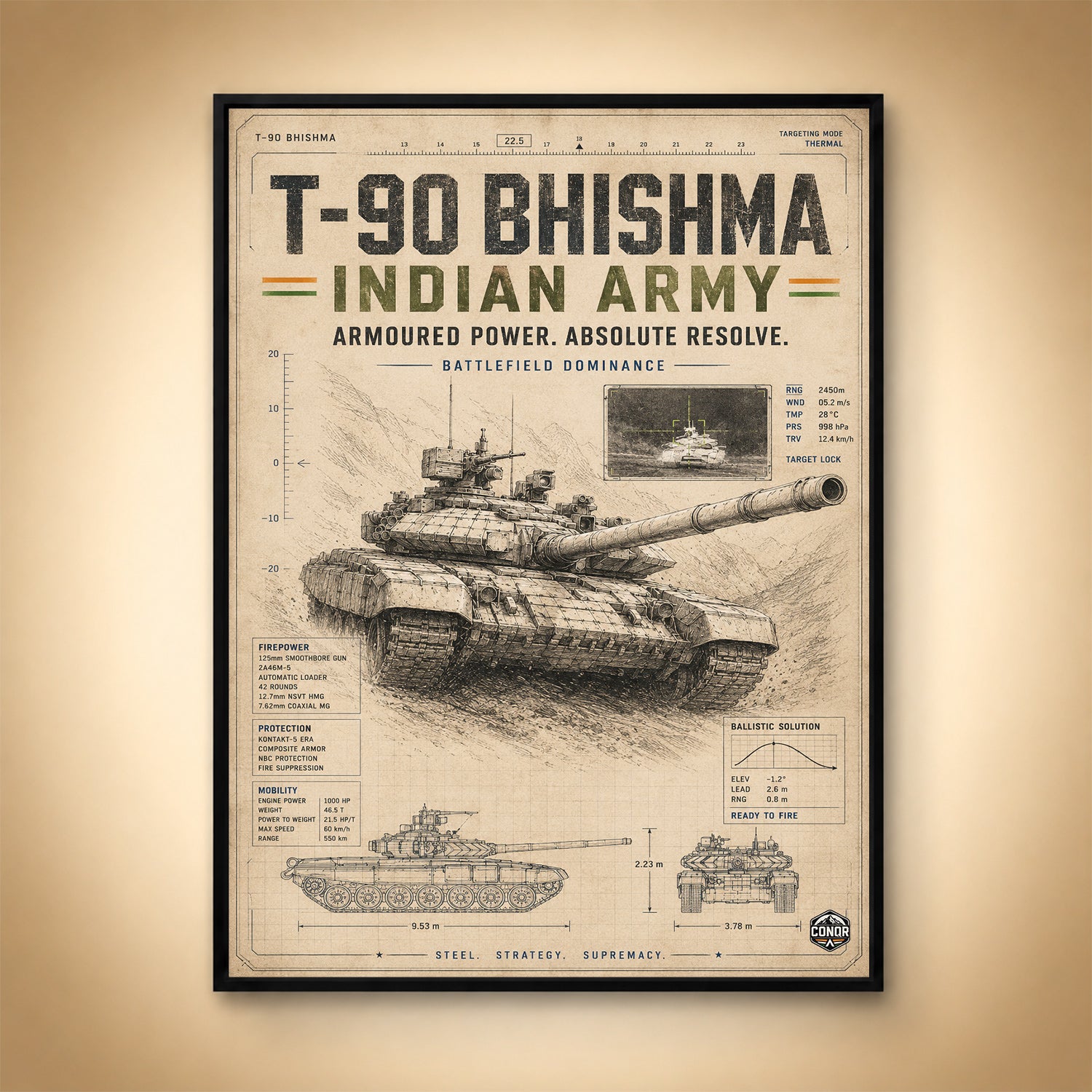 T-90 Bhishma, the Vintage Study – Armoured Power