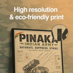 Pinaka, the Vintage Poster – Saturate, Suppress, Strike