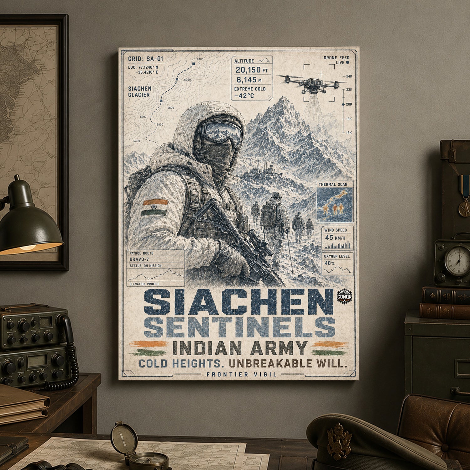 Siachen Sentinels, Sketched – The Pencil Study
