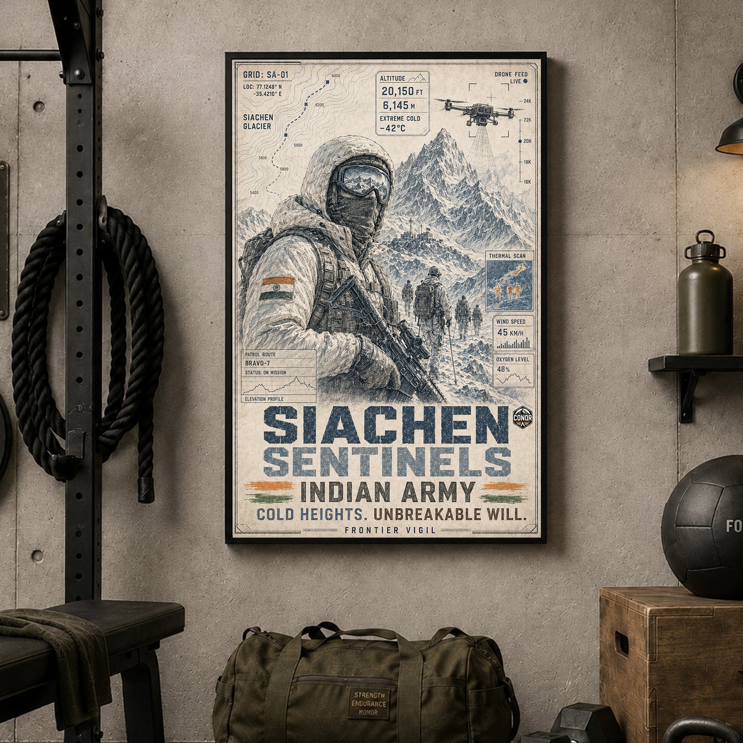 Siachen Sentinels, Sketched – The Pencil Study