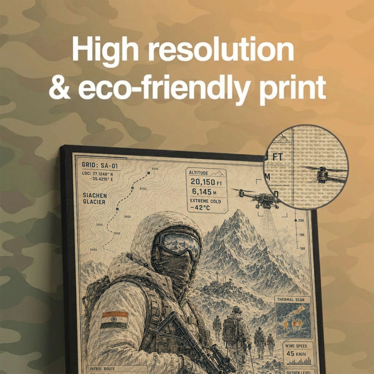Siachen Sentinels, Sketched – The Pencil Study