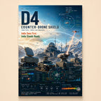 Counter-drone radar trucks and laser effector downing a swarm in the snow – D4 Shield
