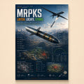 MRPKS precision missile launching from a UAV with cutaway diagram and specs