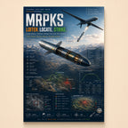 MRPKS precision missile launching from a UAV with cutaway diagram and specs