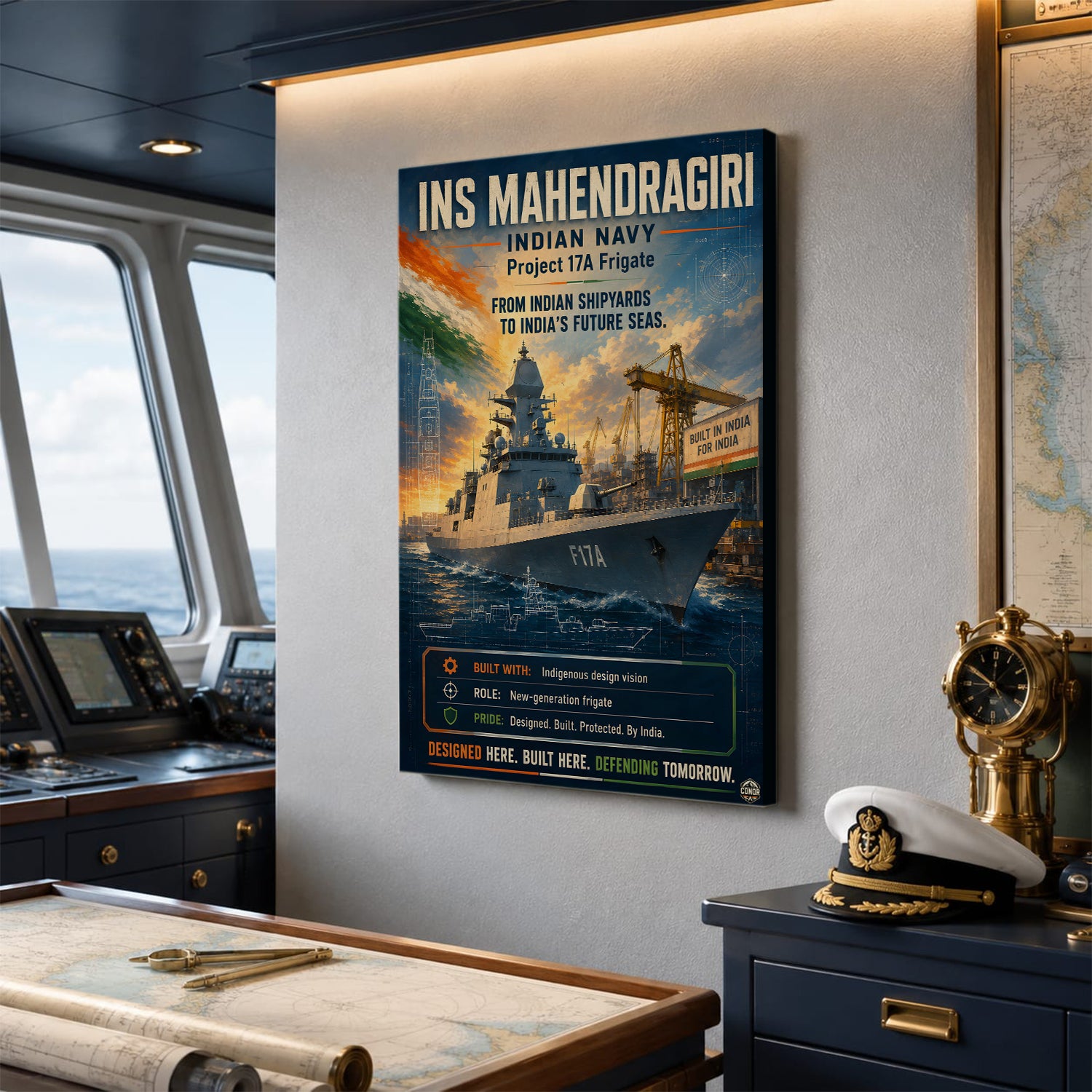 INS Mahendragiri Navy Wall Art (CONQR-BHARAT-NAVY-009)