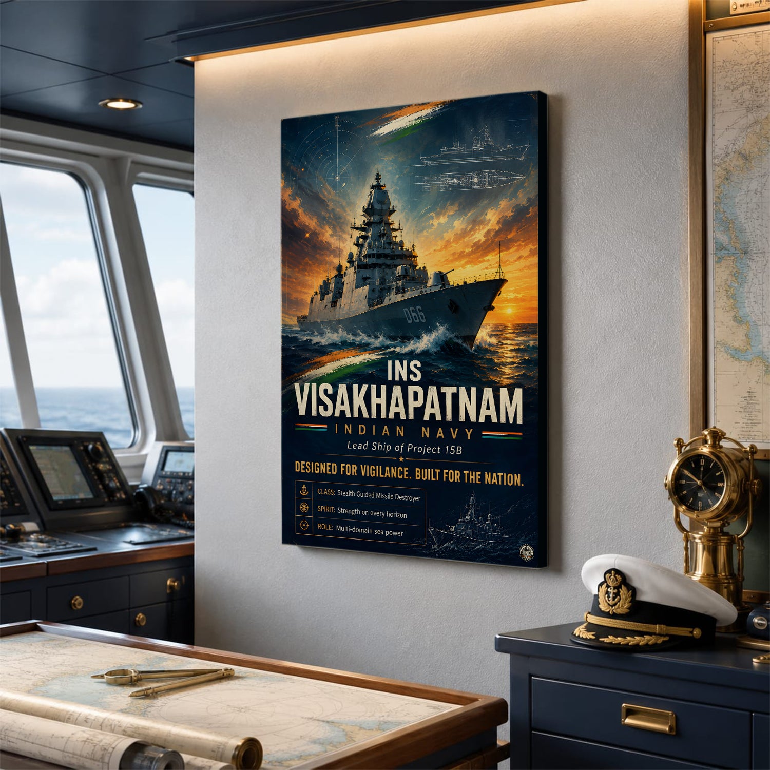 INS Visakhapatnam Navy Wall Art (CONQR-BHARAT-NAVY-004)