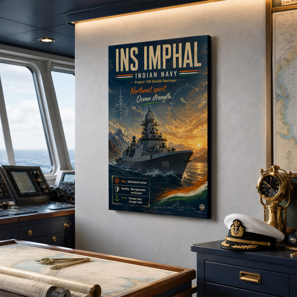 INS Imphal Navy Wall Art (CONQR-BHARAT-NAVY-006)