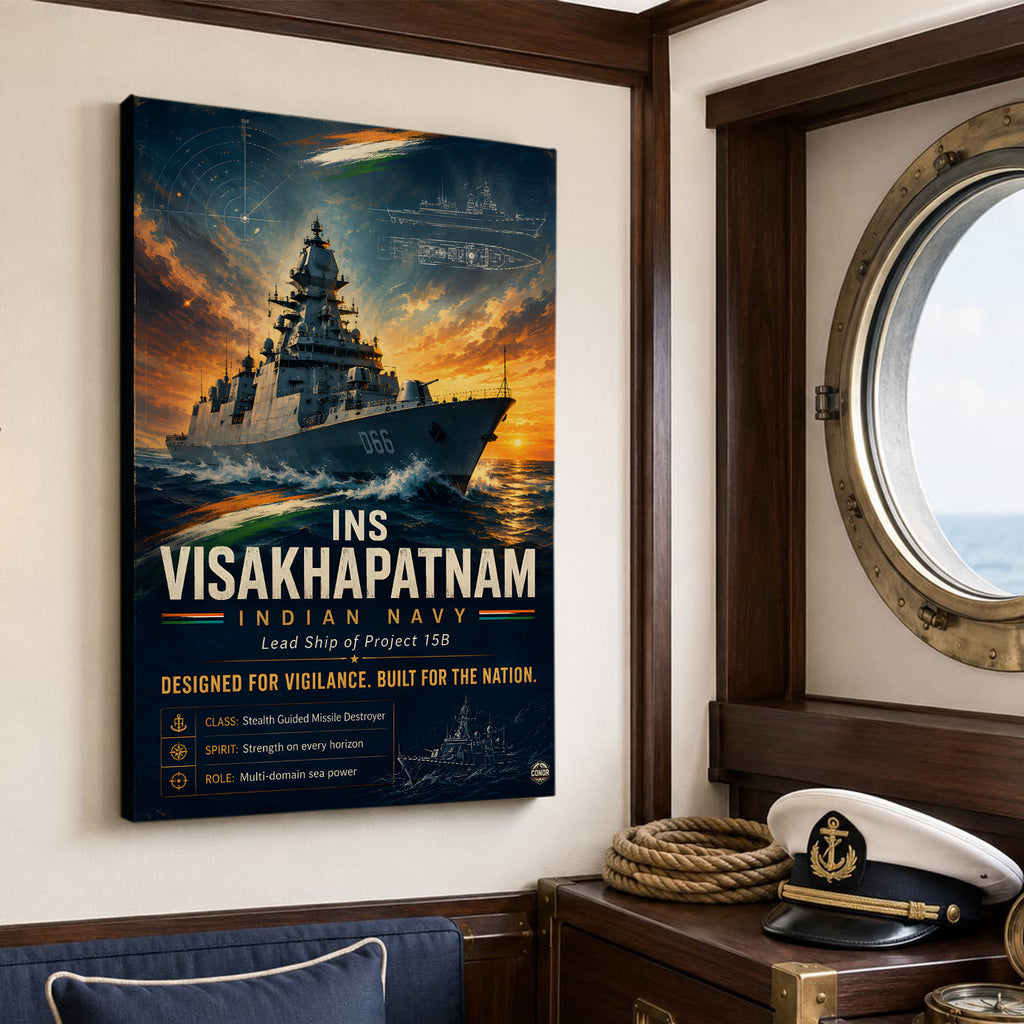INS Visakhapatnam – Designed For Vigilance (CONQR-BHF-NAVY-010)