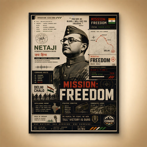 Bose Legacy Bharat Wall Art (CONQR-BHARAT-BOSE-010)
