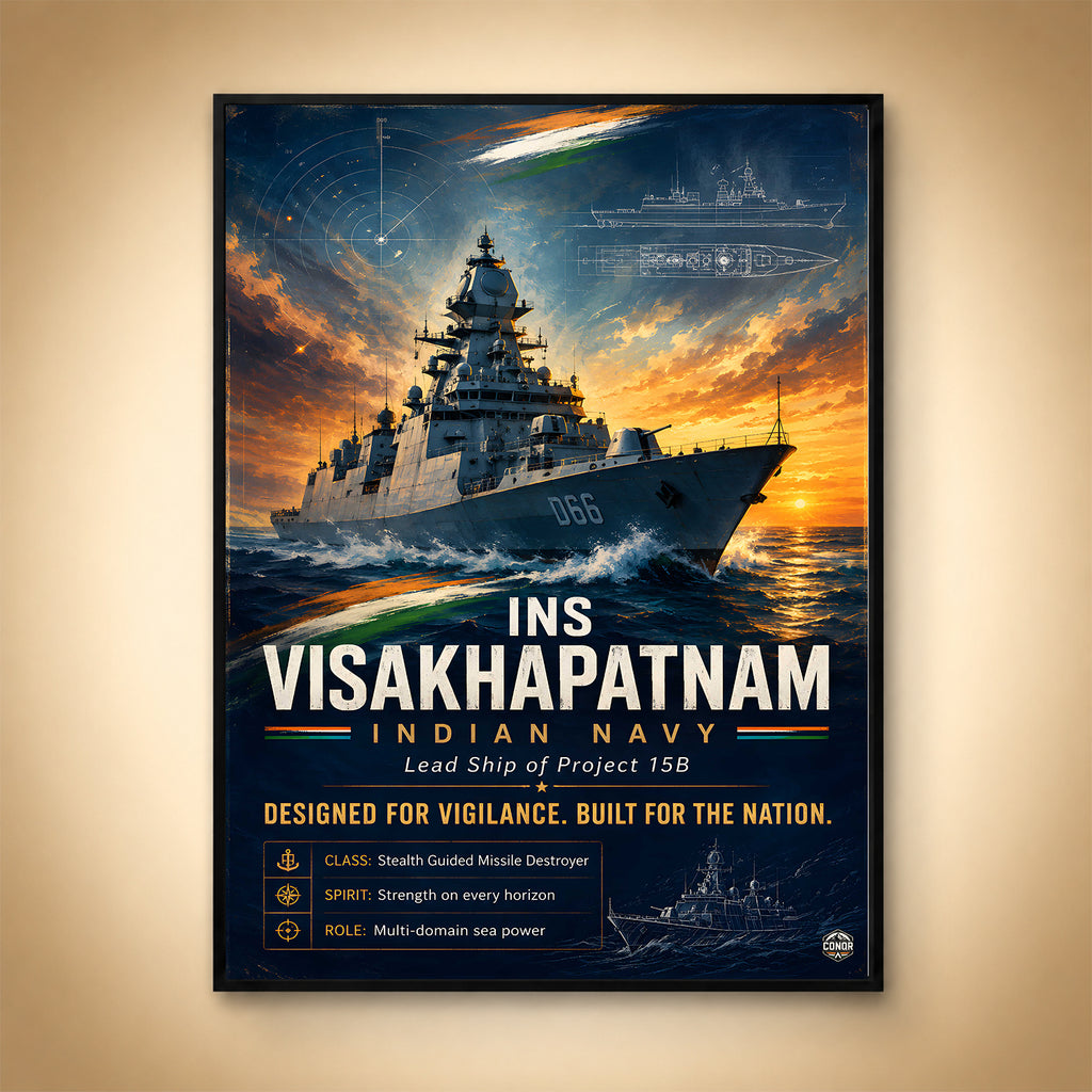 INS Visakhapatnam – Designed For Vigilance (CONQR-BHF-NAVY-010)