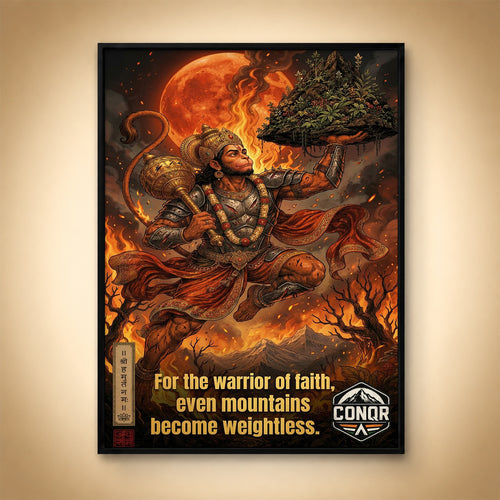 Bajrang Bali Hanuman Wall Art (CONQR_SAN_HAN_01)