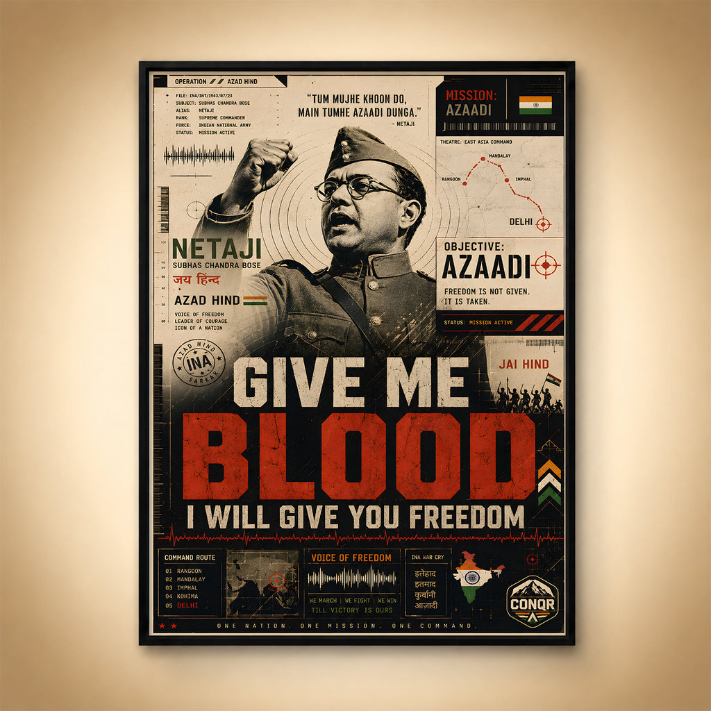 Give Me Blood – Freedom Is Not Given, It Is Taken (CONQR-BHF-BOSE-005)