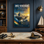 INS Vikrant – Built In India, Carried By Courage (CONQR-BHF-NAVY-009)