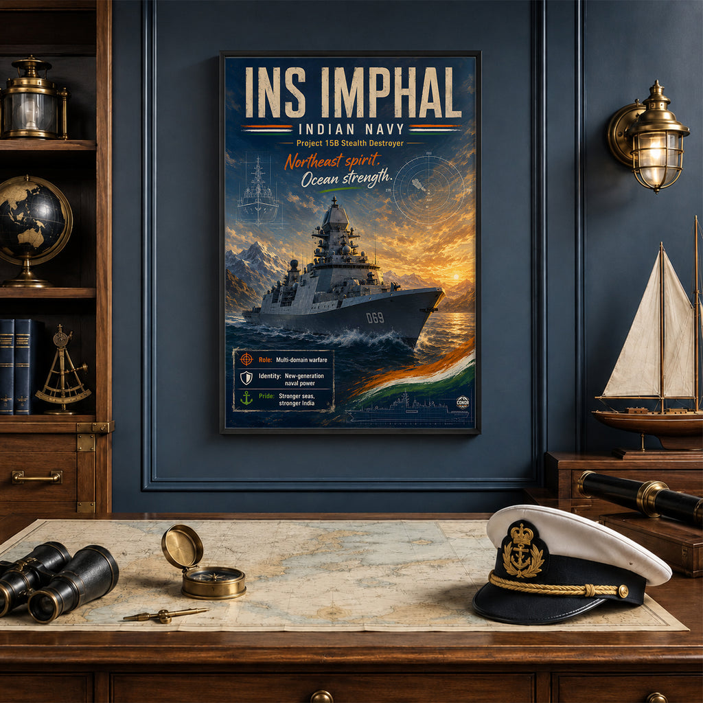 INS Imphal Navy Wall Art (CONQR-BHARAT-NAVY-006)