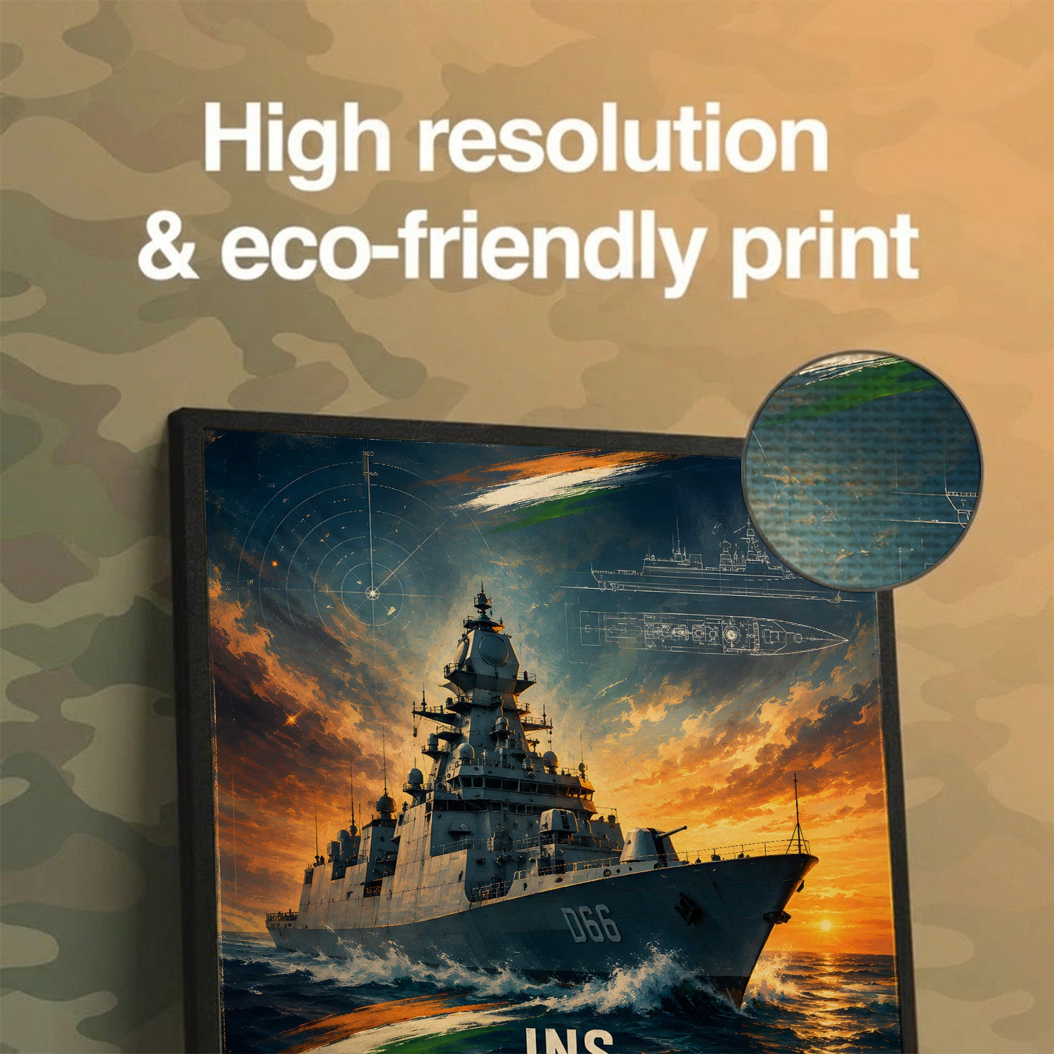 INS Visakhapatnam Navy Wall Art (CONQR-BHARAT-NAVY-004)