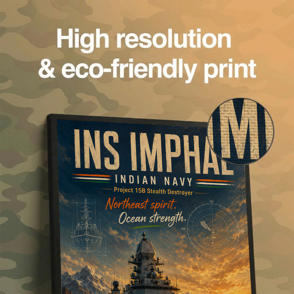 INS Imphal Navy Wall Art (CONQR-BHARAT-NAVY-006)