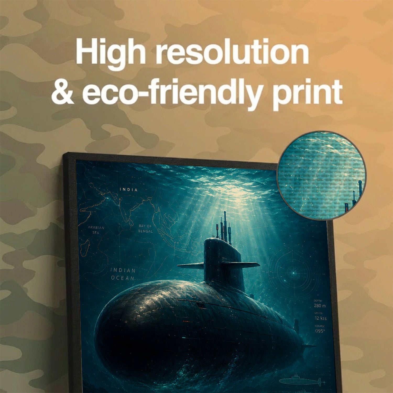 INS Arighat Resolve Wall Art (CONQR-BHARAT-NAVY-003)