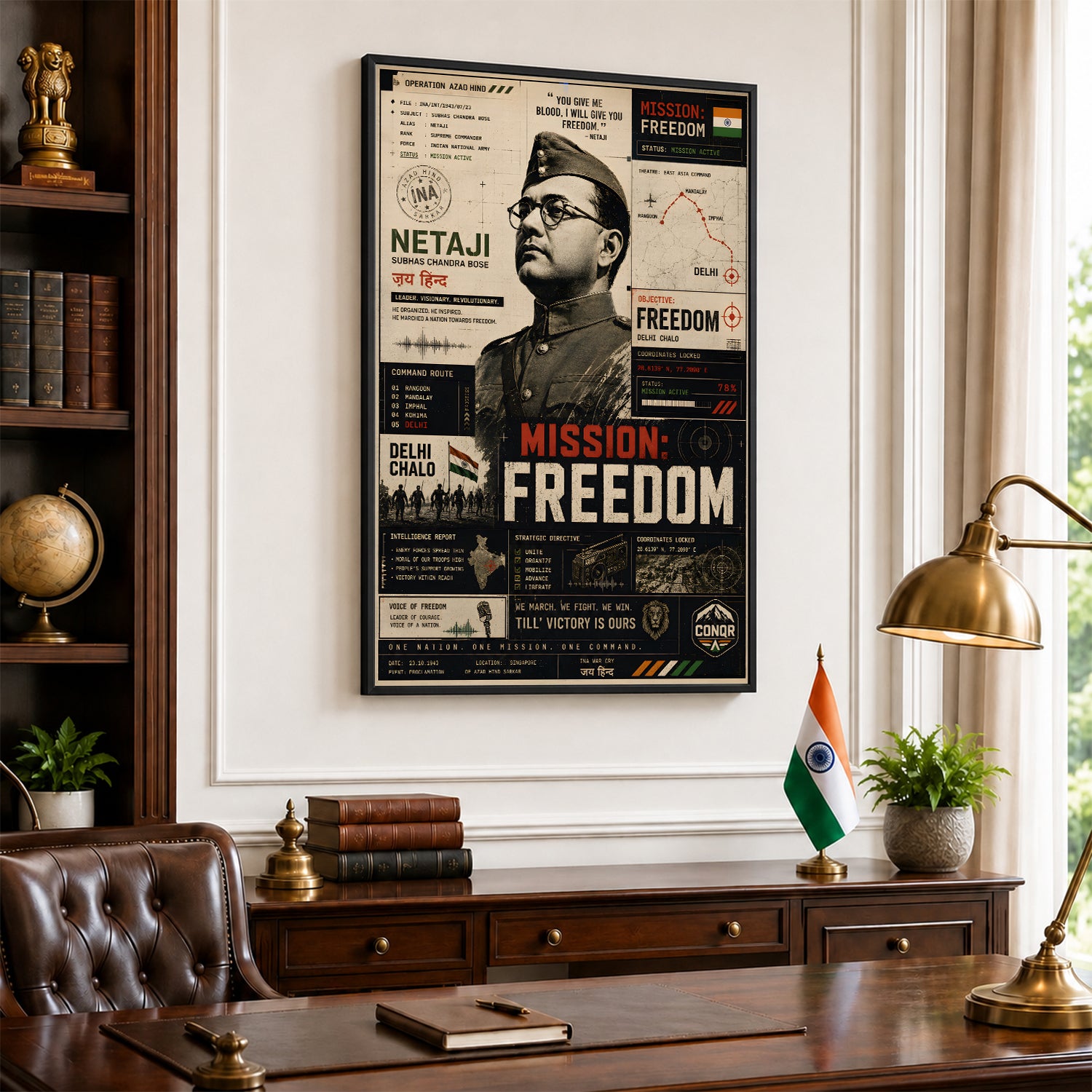 Bose Legacy Bharat Wall Art (CONQR-BHARAT-BOSE-010)
