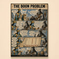 Vintage comic strip of Shiva and Vishnu discussing boons over Kailash tea – The Boon Problem