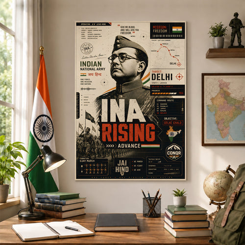Bharat’s Fearless Son Wall Art (CONQR-BHARAT-BOSE-006)