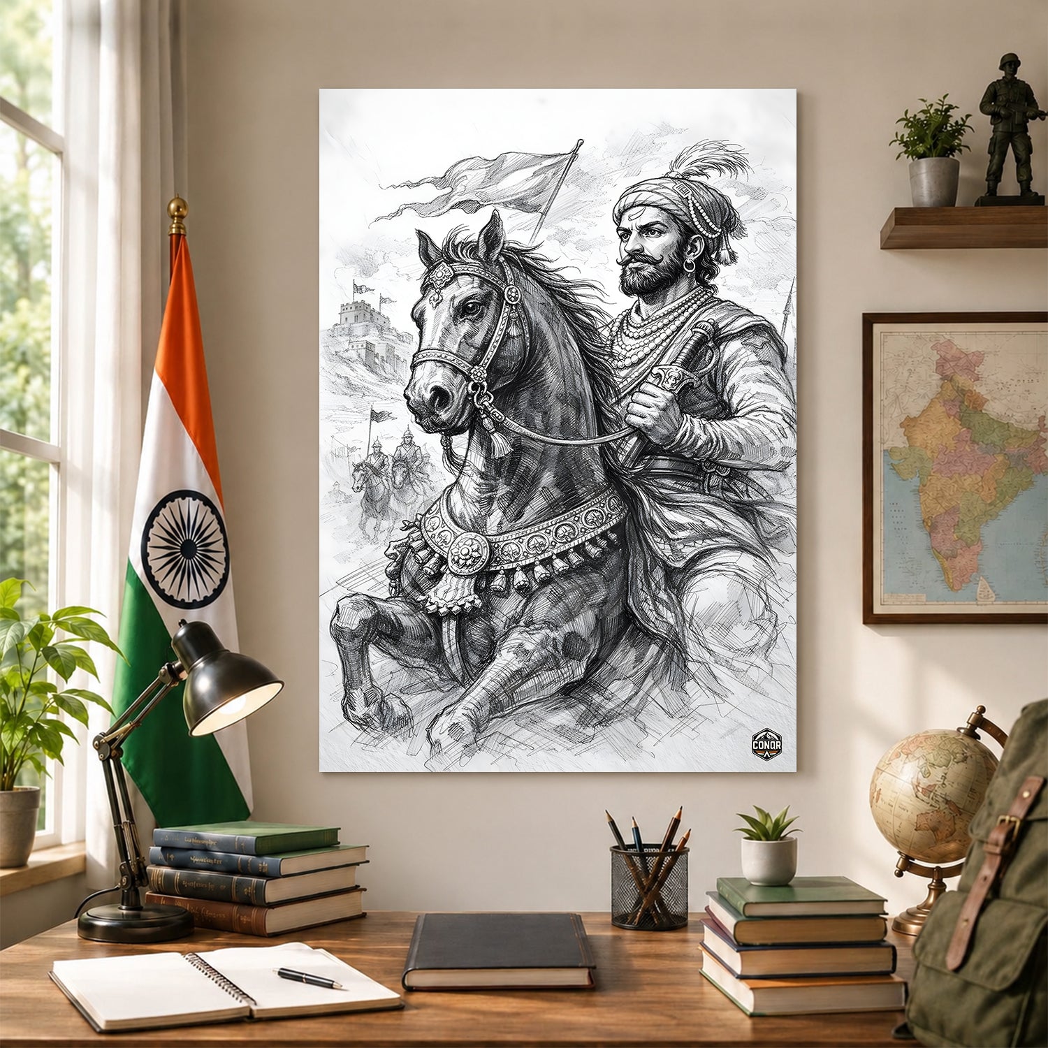 The King Rides First – Shivaji Maharaj on Horseback