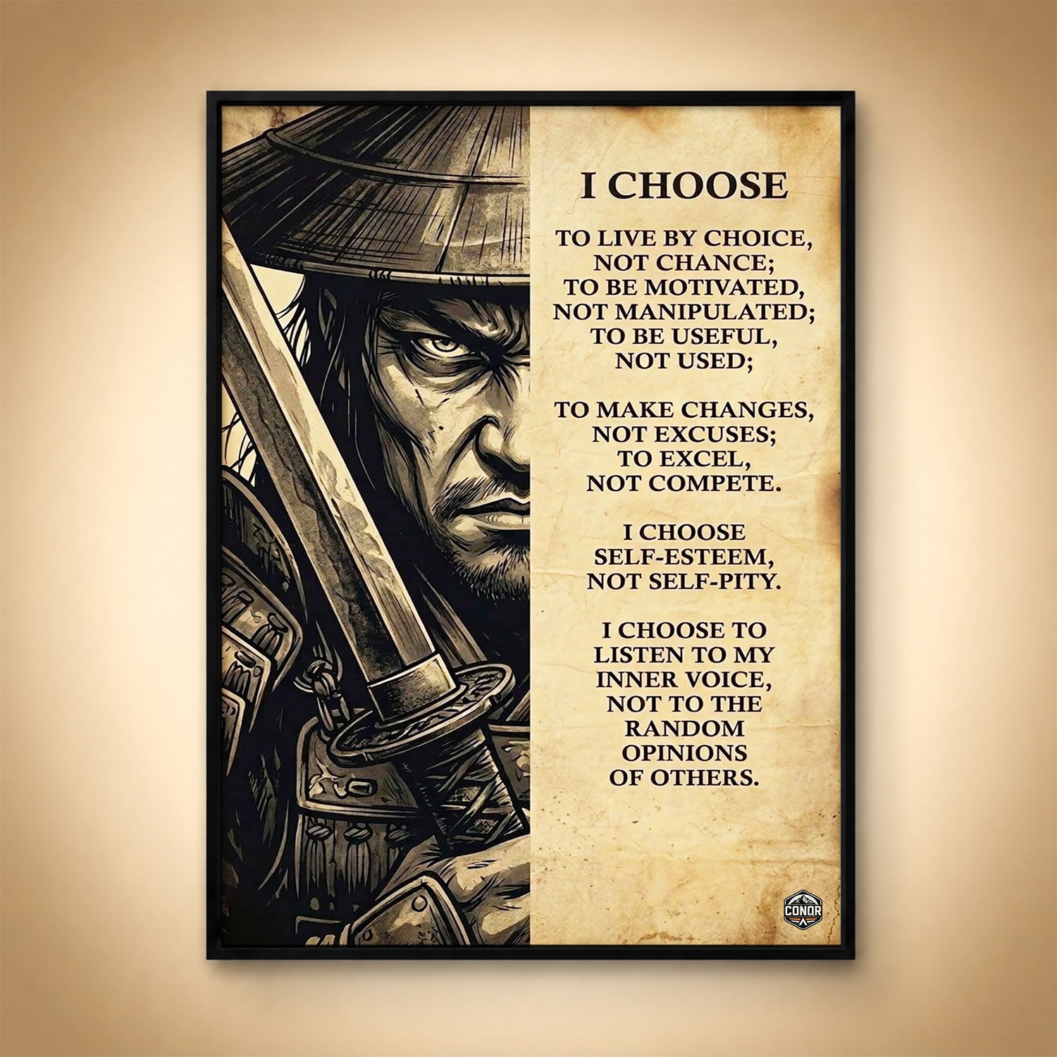 The Samurai's Choice – I Choose Discipline