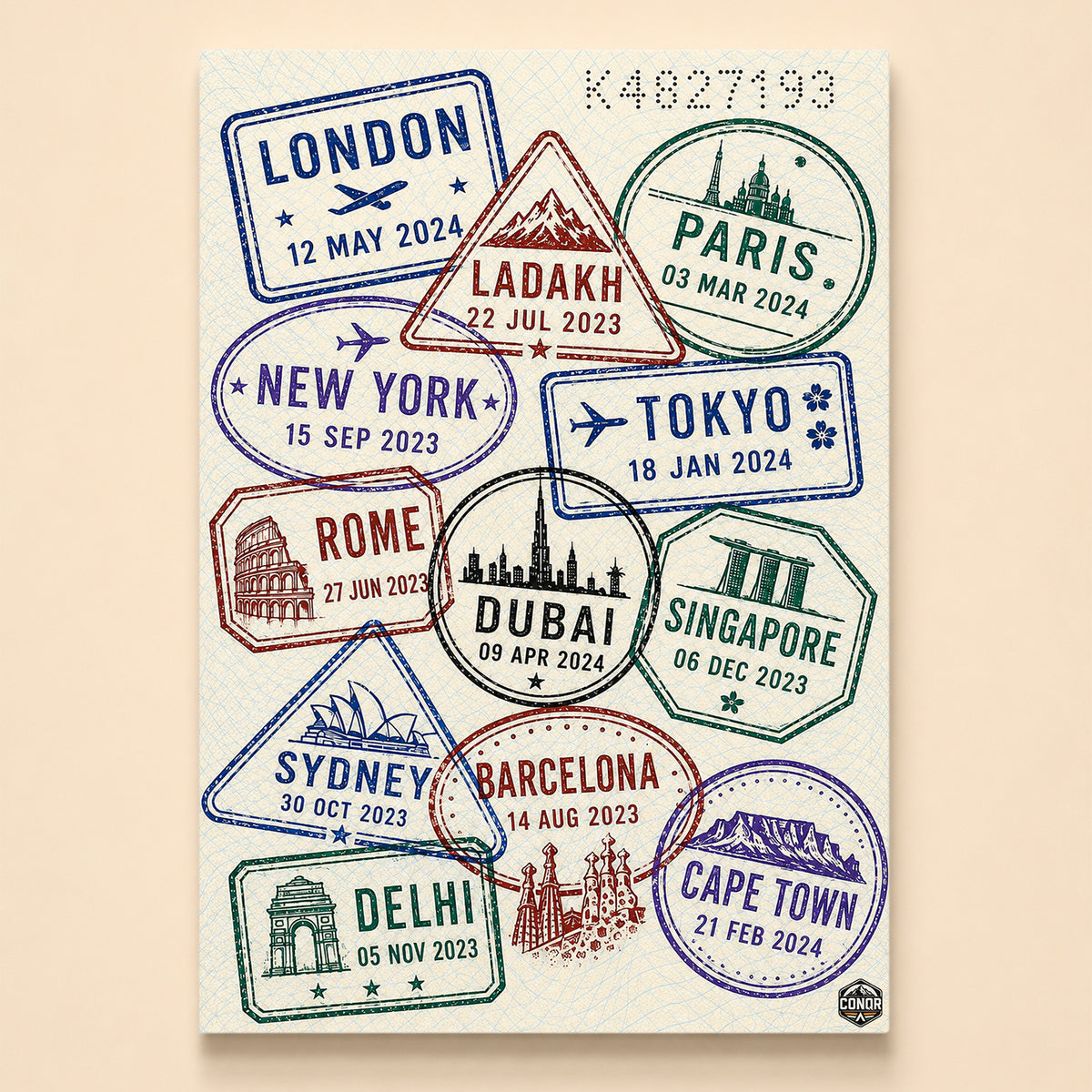 Stamped – Proof You Actually Went (CONQR-UNW-GEN-010)