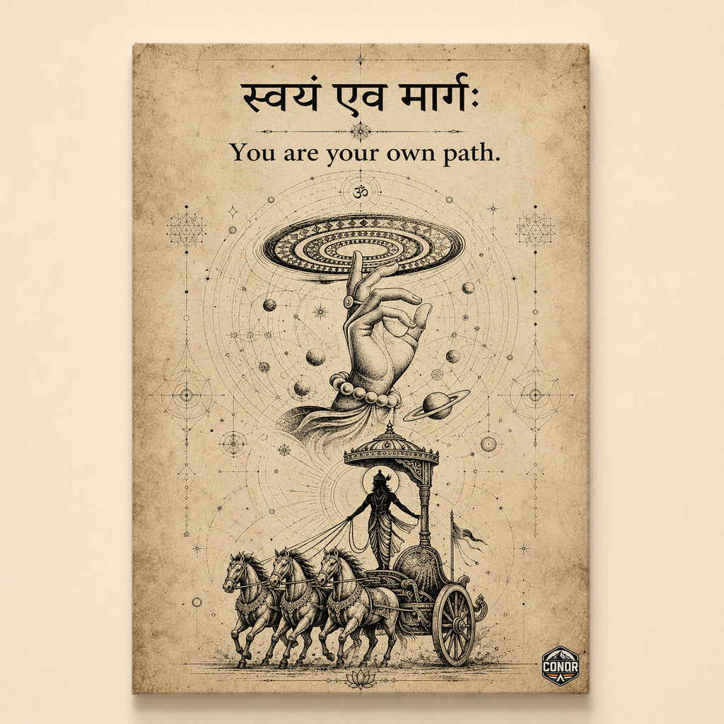 Krishna Anything Possible - Canvas Wall Art (CONQR_KRISHNA_001)