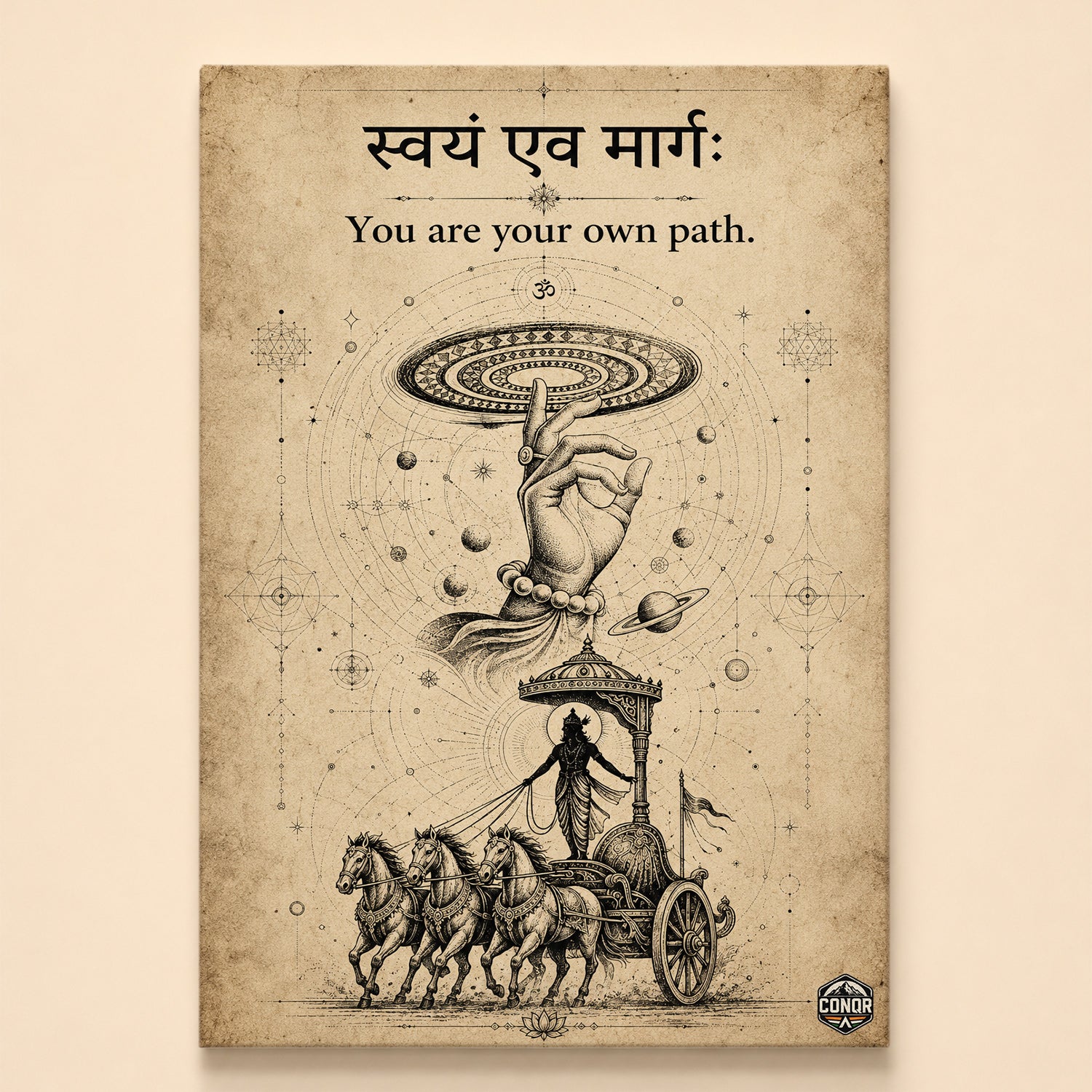 Krishna Anything Possible - Canvas Wall Art (CONQR_KRISHNA_001)