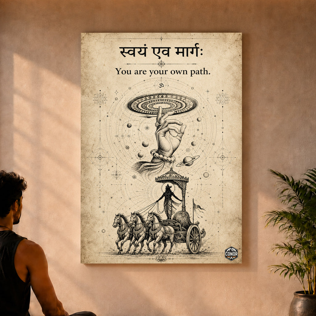 Krishna Anything Possible - Canvas Wall Art (CONQR_KRISHNA_001)