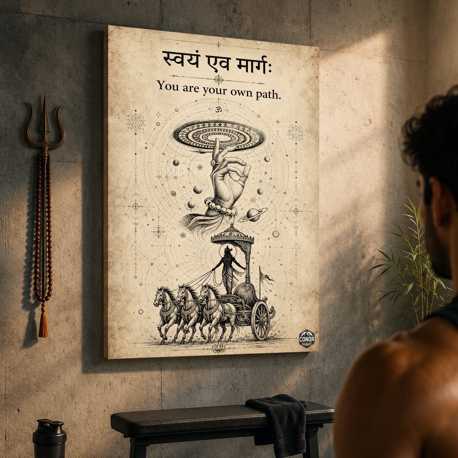 Krishna Anything Possible - Canvas Wall Art (CONQR_KRISHNA_001)