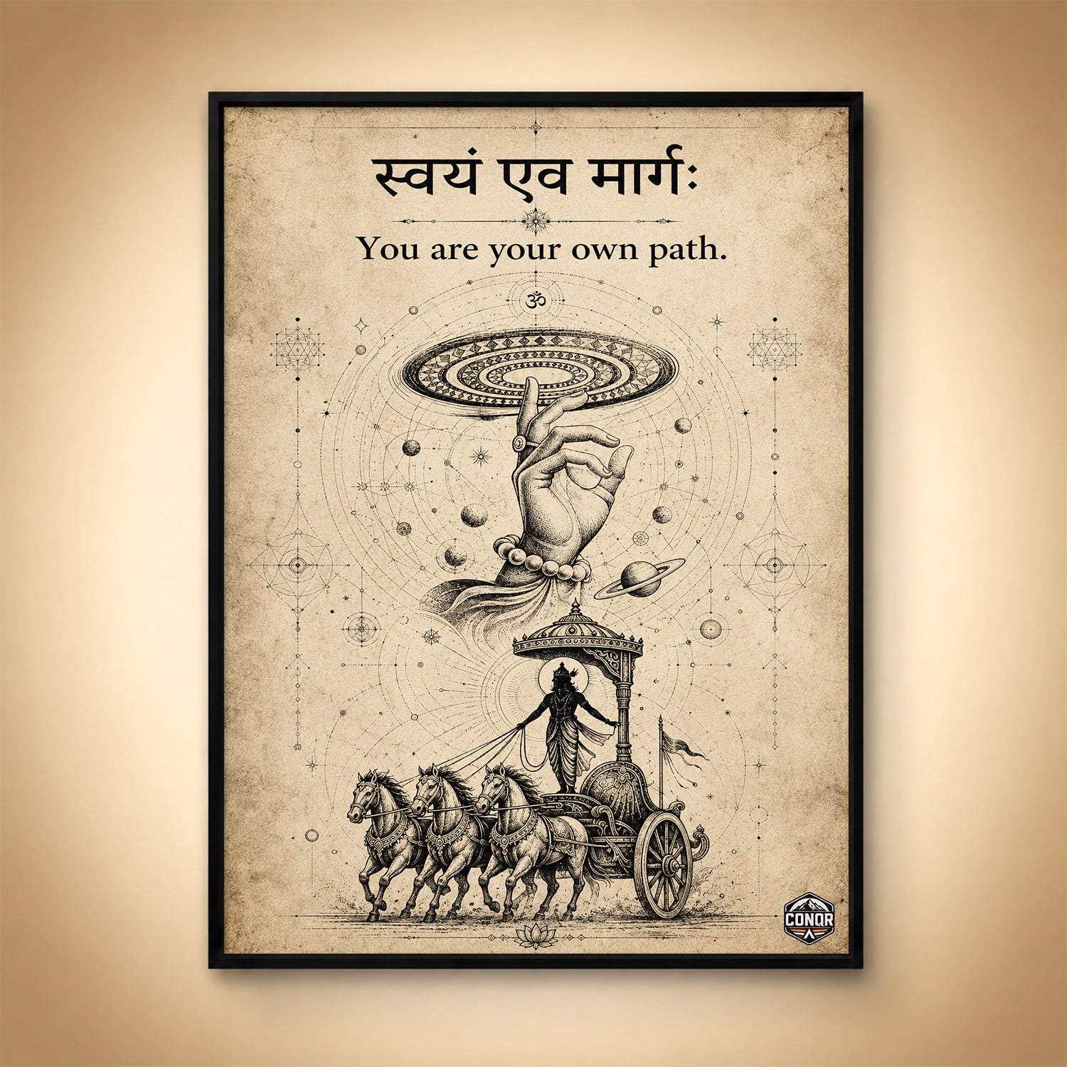 Krishna Anything Possible - Canvas Wall Art (CONQR_KRISHNA_001)