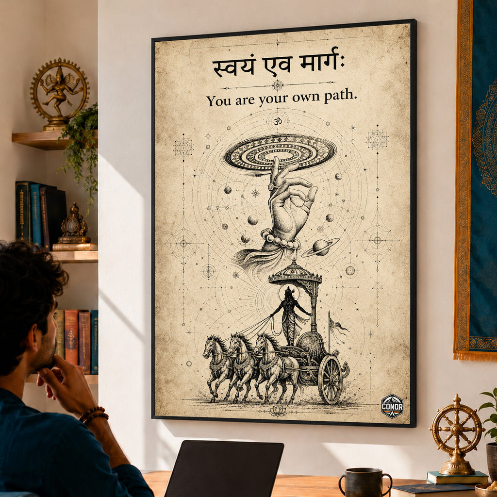 Krishna Anything Possible - Canvas Wall Art (CONQR_KRISHNA_001)