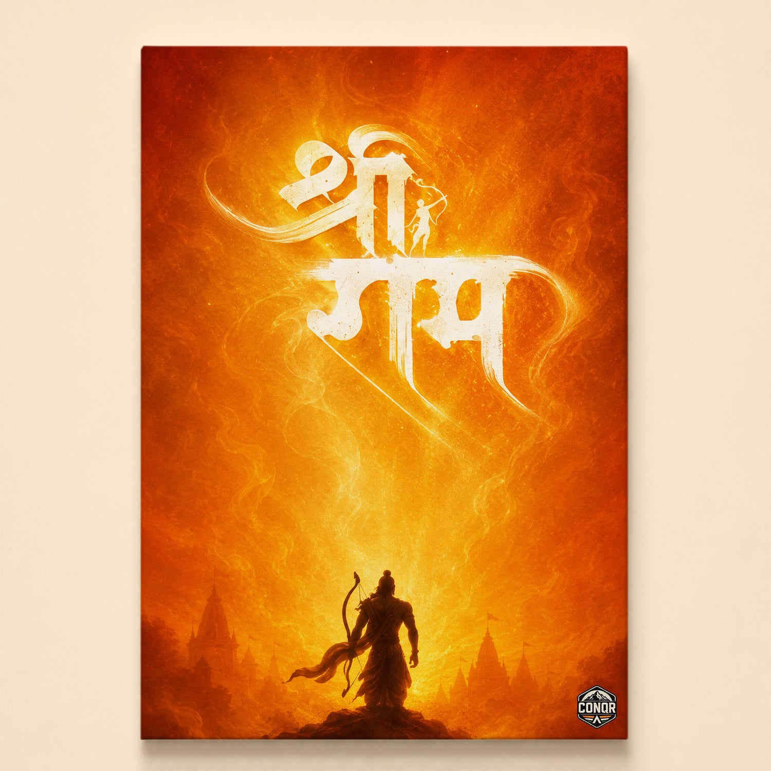 Shri Ram Divine Presence - Canvas Wall Art (CONQR_SAN_RAM_01)