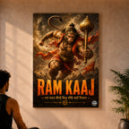 Ram Kaaj Hanuman - Canvas Wall Art (CONQR_SAN_RAM_07)