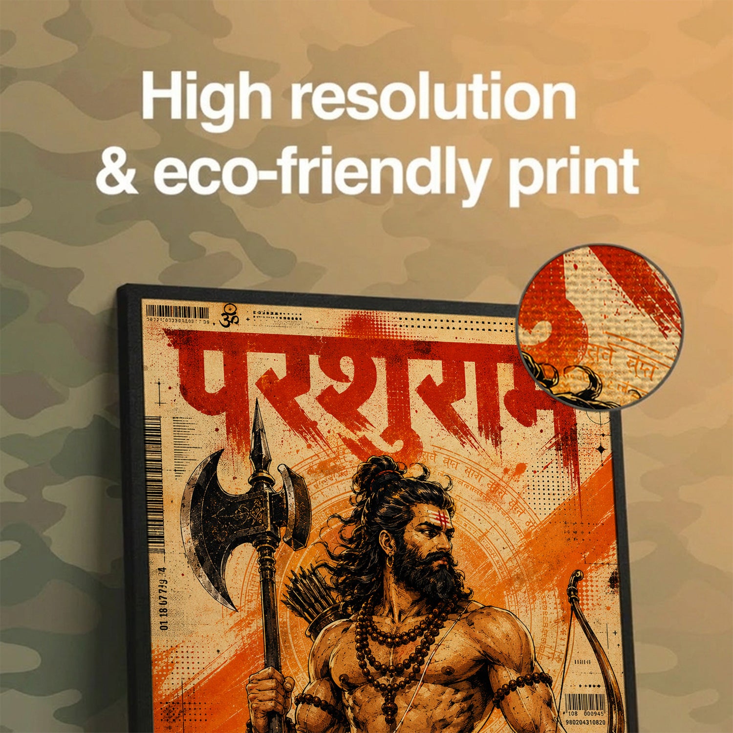 Parashurama Defender of Justice Canvas Wall Art (CONQR-SAN-PARSHU-02)