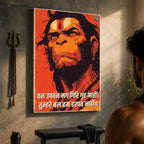 Hanuman Chalisa Strength - Canvas Wall Art (CONQR_SAN_HAN_08)