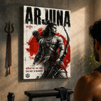 Arjuna Mighty Warrior - Canvas Wall Art (CONQR_SAN_02)