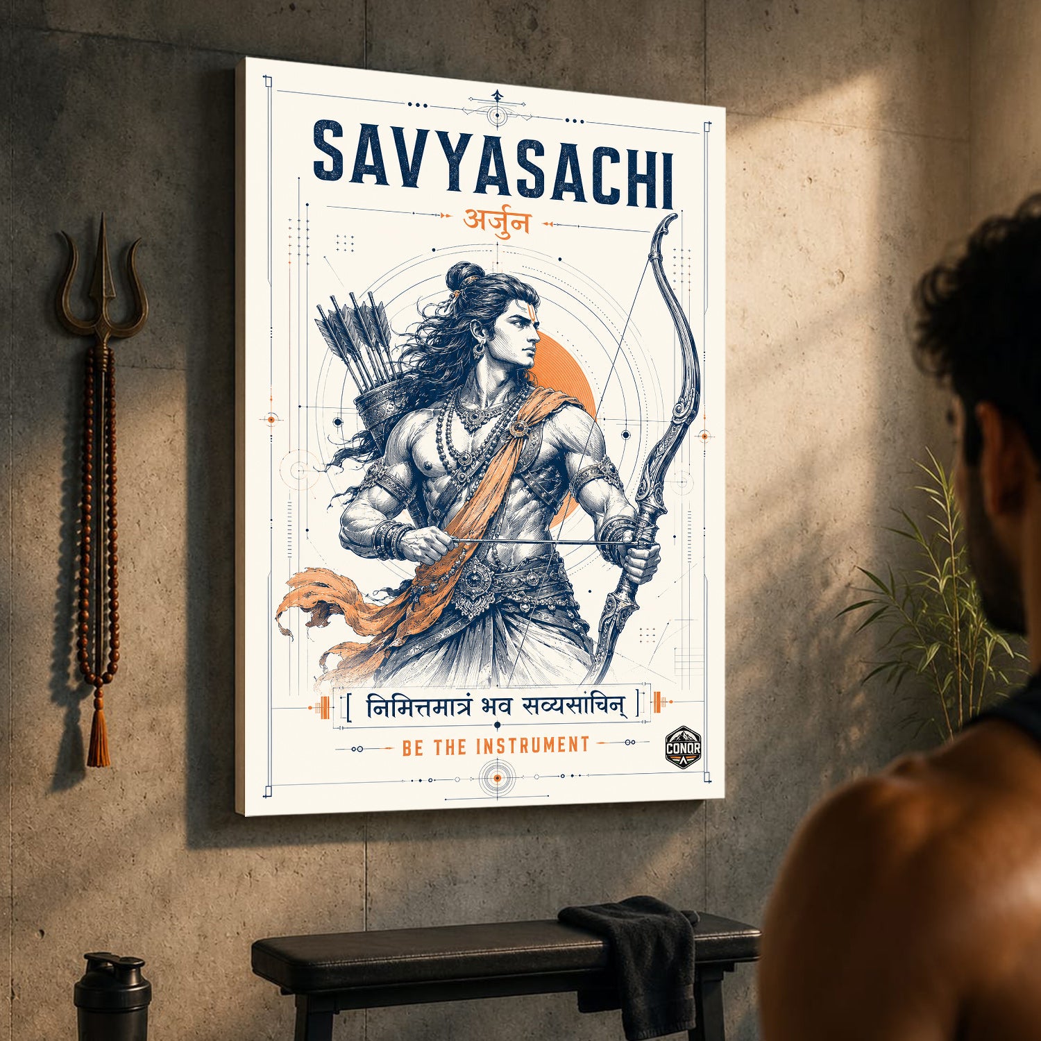 Savyasachi Arjuna - Canvas Wall Art (CONQR_SAN_13)