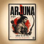 Arjuna Yield Not To Weakness - Canvas Wall Art (CONQR_SAN_15)