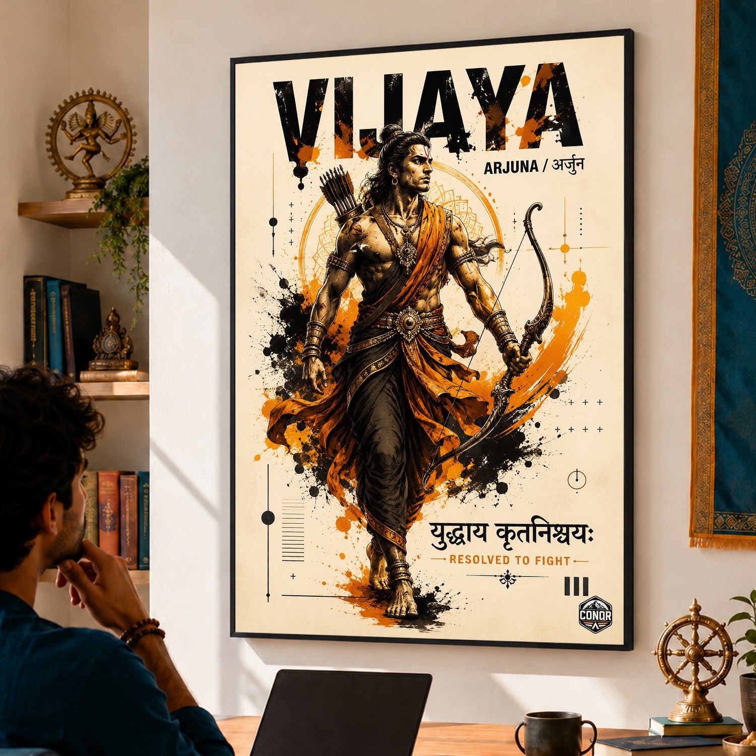 Vijaya Arjuna - Canvas Wall Art (CONQR_SAN_17)
