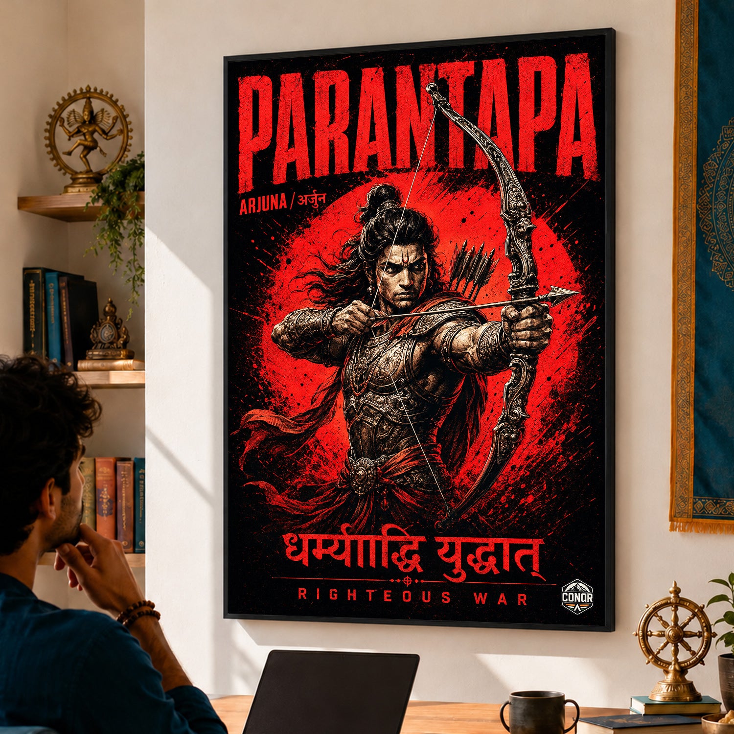 Parantapa Arjuna - Canvas Wall Art (CONQR_SAN_18)