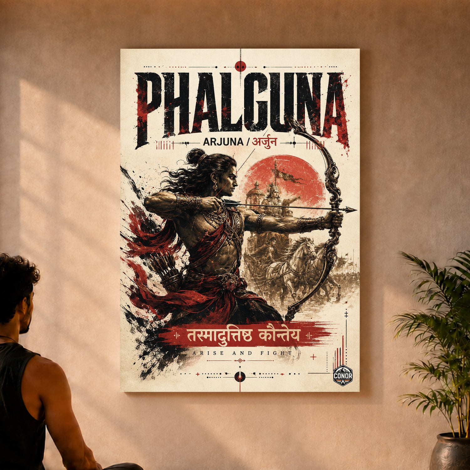 Phalguna Arjuna - Canvas Wall Art (CONQR_SAN_19)