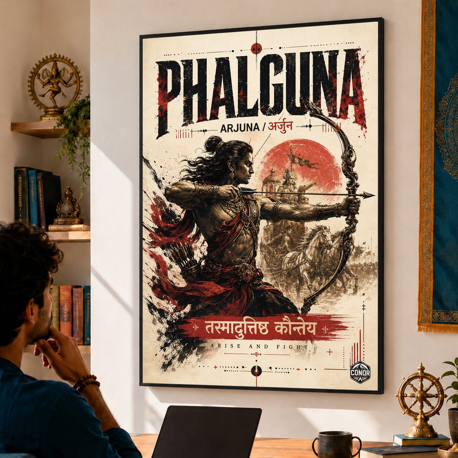 Phalguna Arjuna - Canvas Wall Art (CONQR_SAN_19)