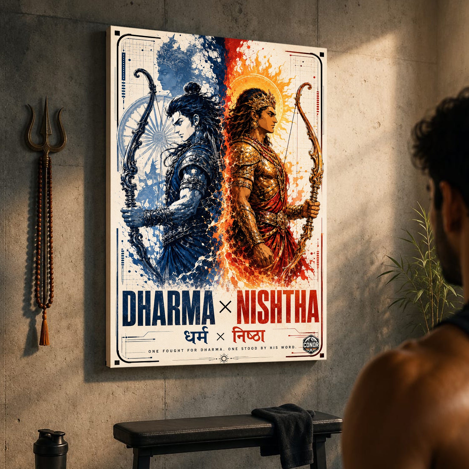 Dharma x Nishtha - Canvas Wall Art (CONQR_SAN_24)