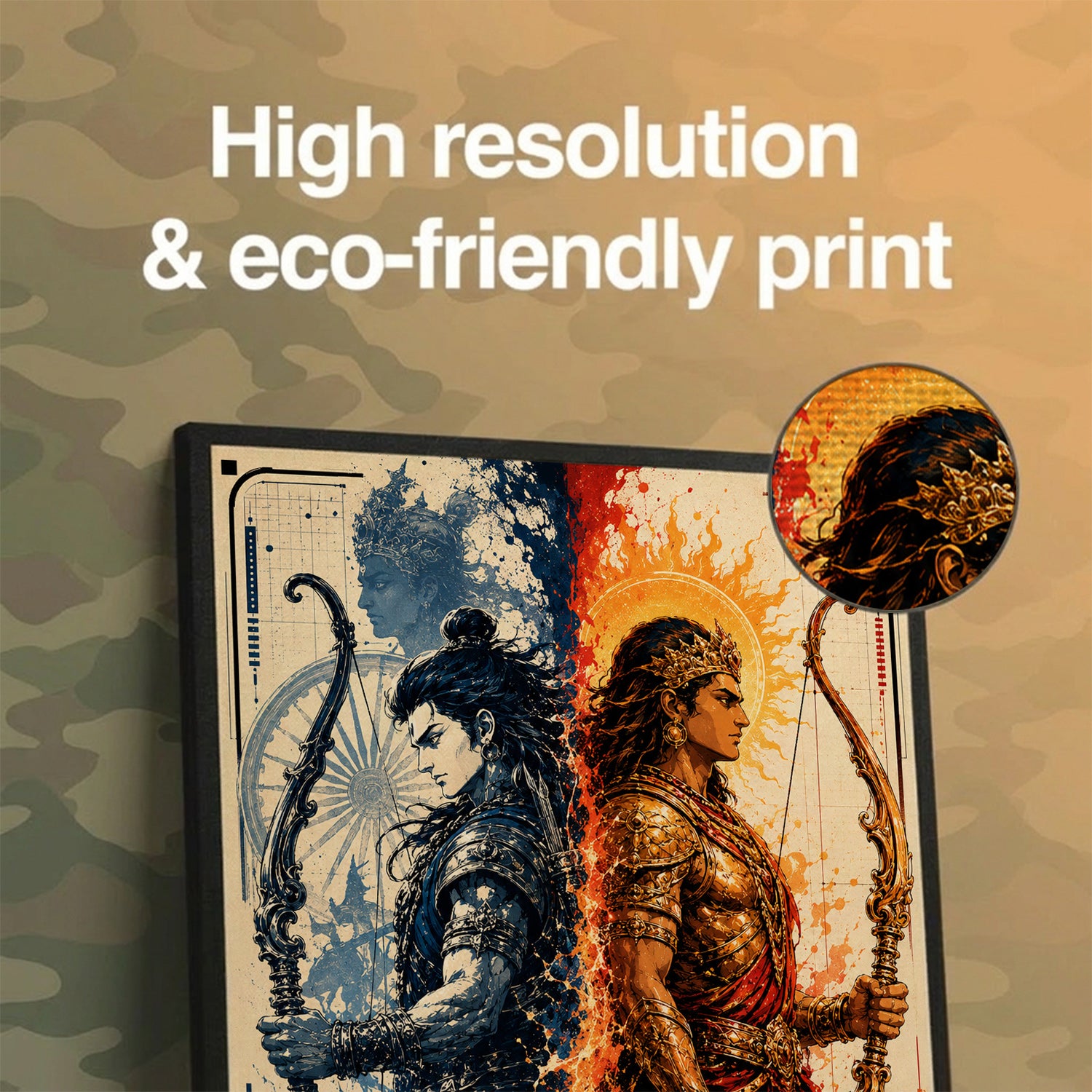 Dharma x Nishtha - Canvas Wall Art (CONQR_SAN_24)